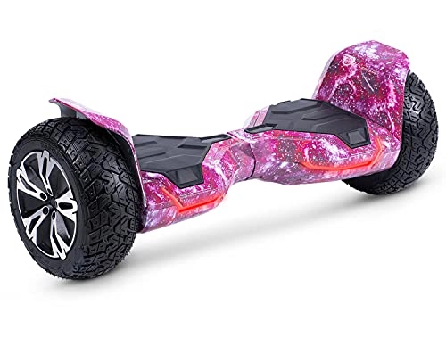 Self Balancing Segway : G2 HOVERBOARD - 8.5" ALL TERRAIN BLUETOOTH SPEAKER LED OFF ROAD HUMMER UL2272 SELF BALANCING ELECTRIC SCOOTER (Pink Galaxy)