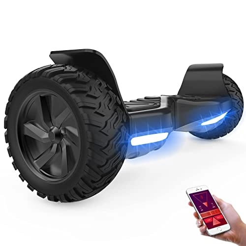 Self Balancing Segway : GeekMe Hoverboards, 8.5 inch all terrain Hoverboards, Electric Self Balancing Scooter With Powerful Motor LED Lights, Bluetooth speaker, Gift for Children