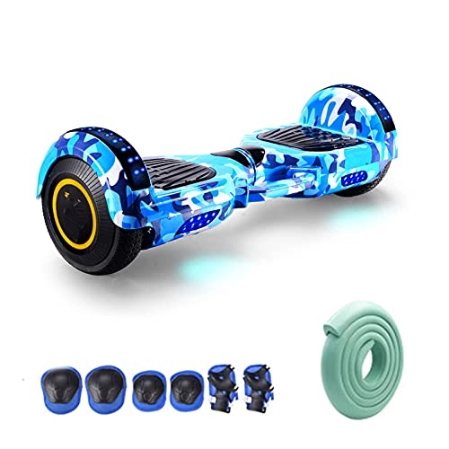 Self Balancing Segway : Gmjay Self Balancing Scooters Two-Wheel 7 Inch Flash Hoverboard with Bluetooth and LED Lights for Kids Adults, blude D