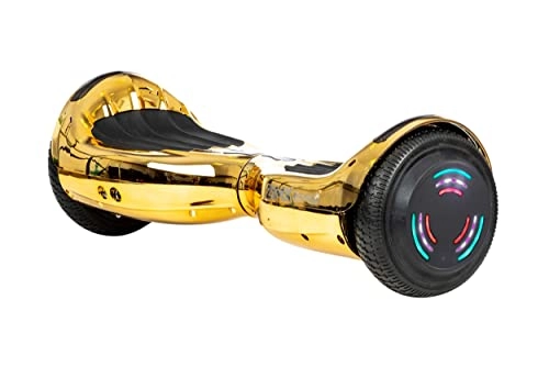 Self Balancing Segway : GOLD CHROME - ZIMX BLUETOOTH HOVERBOARD SWEGWAY SEGWAY WITH LED WHEELS UL2272 CERTIFIED