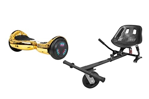 Self Balancing Segway : GOLD CHROME - ZIMX HK4 BLUETOOTH HOVERBOARD SEGWAY WITH LED WHEELS UL2272 CERTIFIED + HK5 BLACK