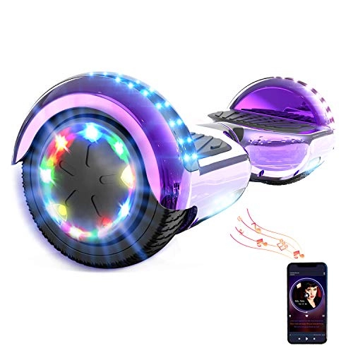 Self Balancing Segway : HITWAY 6.5 inch Hoverboard Segway with LED lights & 700W Motor Electric Scooter Bluetooth Self-balancing Scooter for Children and Teenagers Gift