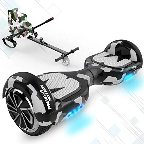 Self Balancing Segway : HITWAY 6.5 Inch Hoverboards with Seat, Self Balance Scooter Electric Scooter Board with Hoverkart, Go-Kart Gift for Children Teenagers and Adults