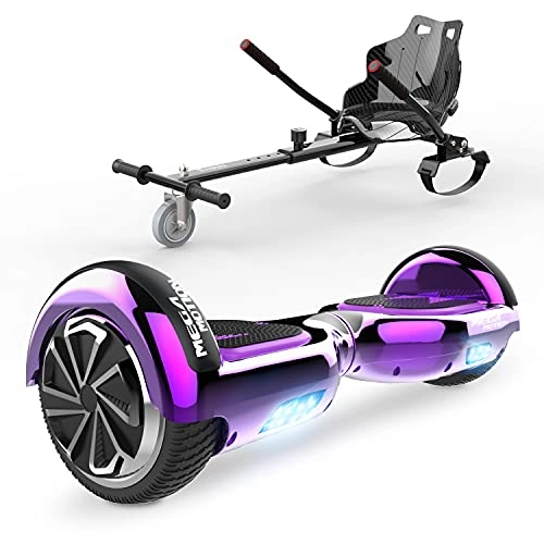 Self Balancing Segway : HITWAY 6.5” Self Balancing Scooter with Hoverkart, Hoverboards Bluetooth, Electric Scooter Go kart, Smart Powerful Motor with LED Indicator, Gift for Kids