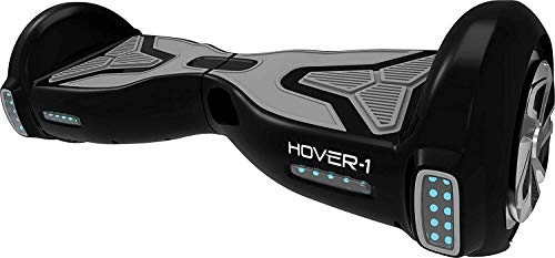 Self Balancing Segway : HOVER-1 Bluetooth Hoverboard H1 Black Electric Self Balance Board with LED Lights, One Size