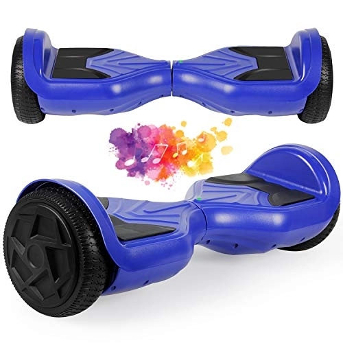 Self Balancing Segway : Hoverboard 6.5 Inch Offroad Hoverboards for Children and Teenagers, Bluetooth Speaker Self Balance Board, 2 x 300 Watt Motors Self Balance Scooter