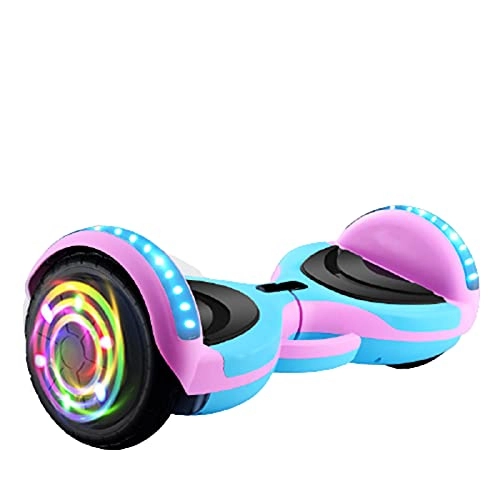 Self Balancing Segway : Hoverboard Electric Scooter Self Balancing Car Somatosensory with LED Lights Bluetooth Speaker Quick Charge Portable, Pink