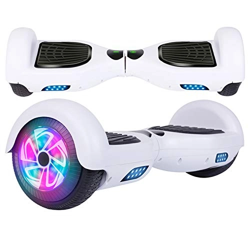 Self Balancing Segway : Hoverboard go Kart Seat, 6.5 Inches Hoverboard Hoverkart with LED Lights and Bluetooth Speaker, Hoverboard Go Kart Bundle for Kids Boys Girls