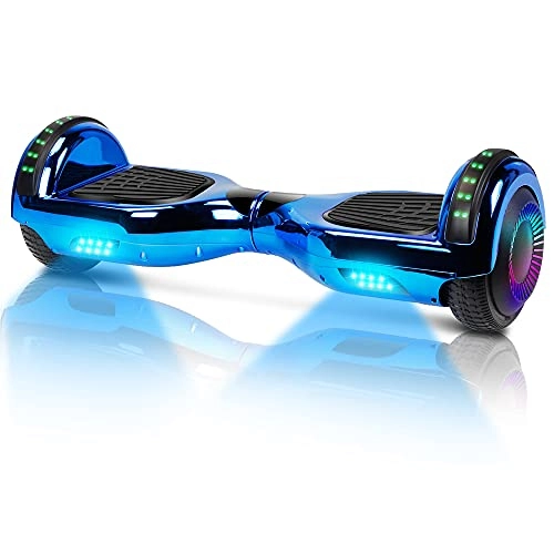 Self Balancing Segway : Hoverboard-Hoverboard for Kids, 6.5-Inch Two-Wheel Self-Balancing Hoverboard, With Bluetooth and LED Flashing Lights, Suitable for Children Aged 6-12 (Blue)