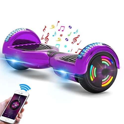 Self Balancing Segway : Hoverboards 6.5 Inch Self-Balancing Scooters with LED Lights Bluetooth Speaker, Hoverboard for Kids Adults, Smart Balance 2 Wheels Hover Scooter Board, Gifts for Children Teenagers Birthday Christmas