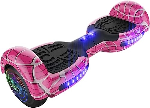 Self Balancing Segway : Hoverboards Hoverboard Electric Self-Balancing for Kids with Bluetooth, Speaker, LED Lights, 250W Dual Motor, Max 6 Miles Range & 6.5mph, 6.5" Two Wheels Hover Board Scooters for Kids Ages 6-12 (Colo
