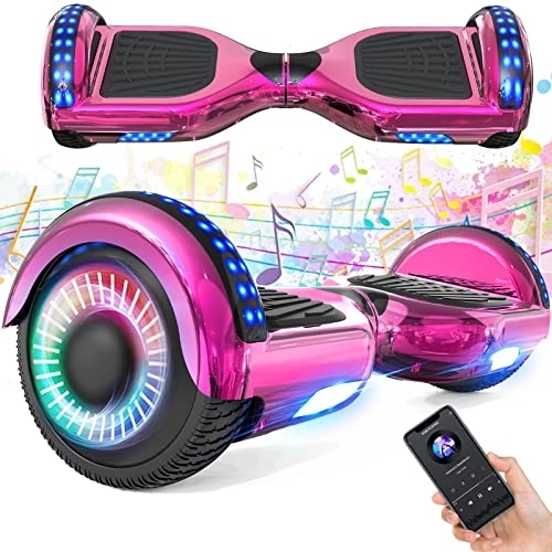 Self Balancing Segway : HOVERMAX Hoverboards, 6.5" Hoverboard for Kids with Bluetooth and LED Light, Powerful Dual Motor, Gift for Kid and Adult