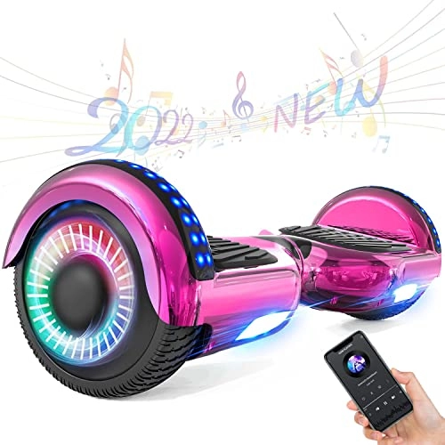 Self Balancing Segway : HOVERMAX Hoverboards 6.5 inch for Kids, Self Balancing Scooters with Bluetooth and LED Lights, Great Gifts for Kids and Teenager and Adults