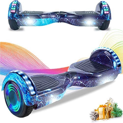 Self Balancing Segway : HST 6.5 Inch Hoverboard Self Balancing Electric Scooter with Bluetooth and LED Lights, Off Road Segway for Kids and Adults Best Gifts (TW01)