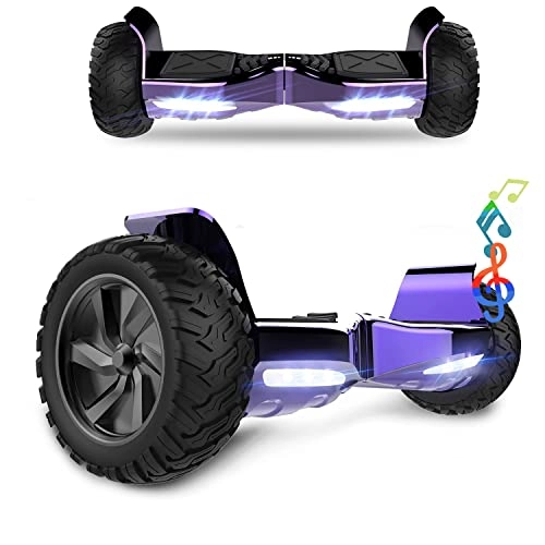 Self Balancing Segway : HST 8.5'' Hoverboard Self Balancing Scooter Wheels 700 W All Terrain Hummer Segway Built in Bluetooth LED Off-Road Electric Scooter for Kids and Adults