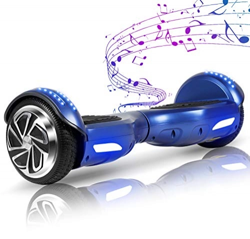 Self Balancing Segway : Huanhui Hoverboard, 6.5 inch Self Balancing Electric Scooter with Safe Standard Certified, Hoverboards for Kids and Adult, Great Gifts (blue-bluetooth)