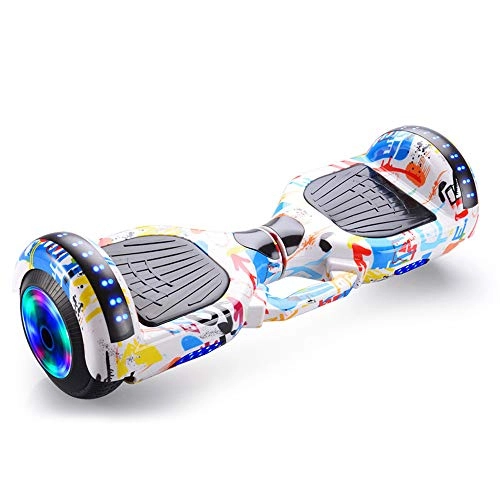 Self Balancing Segway : JHKGY Electric Self-Balancing Smart Scooter, Self Balancing Scooter with Music Speaker LED Lights, 7 Inch Two-Wheel Electric Scooter for Kids Adult, A17