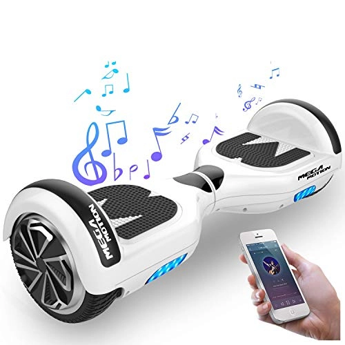 Self Balancing Segway : Mega Motion Kids Super Gifts Self Balanced Electric Scooter built in Bluetooth Speakers - LED