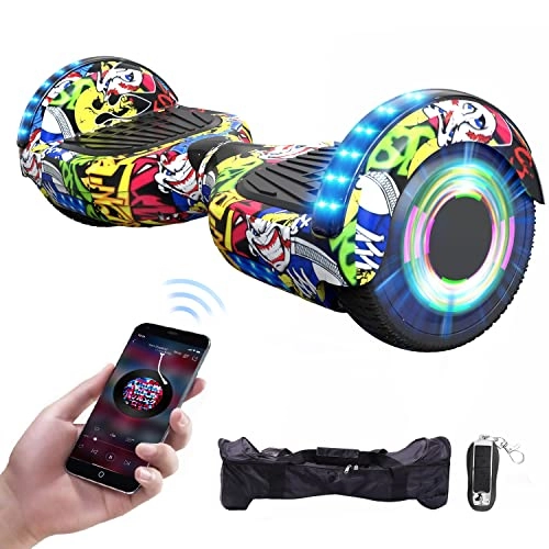 Self Balancing Segway : MICROGO Hoverboards for Kids with Remote Control and Carry Bag, Segways builds with LED Lights / Bluetooth music / Remote Control Switch Function, Electric Scooter suitable for Teenagers and Adults