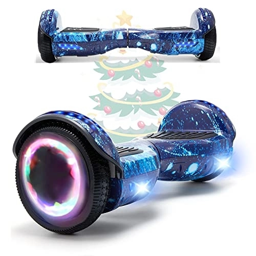 Self Balancing Segway : MJK 6.5'' Hoverboard Self Balancing Electric Scooter Off Road Electric Scooter Segway with Bluetooth, UK Charger and LED Lights for Kids and Adults (Hip-Hop)