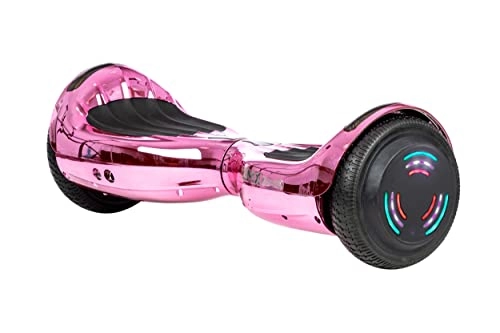 Self Balancing Segway : PINK CHROME - ZIMX BLUETOOTH HOVERBOARD SWEGWAY SEGWAY WITH LED WHEELS UL2272 CERTIFIED