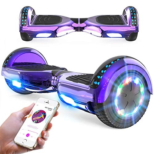 Self Balancing Segway : RCB Hoverboards 6.5 Inch Segways for Kids Self Balancing Electric Scooter with Bluetooth - LED - Powerful Motor Gift for Kids