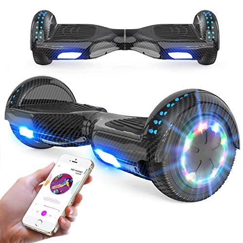 Self Balancing Segway : RCB Hoverboards 6.5 Inch Segways for Kids Self Balancing Hoverboards with Bluetooth - LED - Powerful Motor Gift for Kids