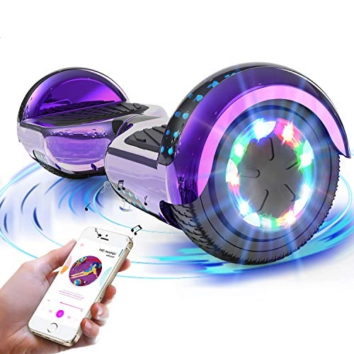 Self Balancing Segway : RCB Hoverboards for Kids and Adults 6.5 inch, Segways with Bluetooth - Speaker - LED Lights, Electric Scooter Board Gift for kids