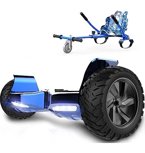Self Balancing Segway : RCB Hoverboards SUV Hoverboard with APP Control, All Terrain 8.5 '' Hummer with Bluetooth + Hoverkart Go Kart for Self-Balanced Hoverboards, Gift for Kid and Adult (FW-S65A)