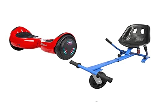 Self Balancing Segway : RED CHROME - ZIMX BLUETOOTH HOVERBOARD SEGWAY WITH LED WHEELS UL2272 CERTIFIED + HK5 BLUE