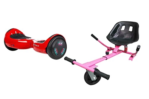 Self Balancing Segway : RED CHROME - ZIMX BLUETOOTH HOVERBOARD SEGWAY WITH LED WHEELS UL2272 CERTIFIED + HK5 PINK