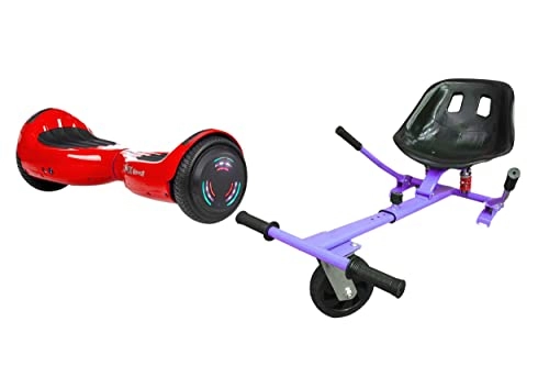 Self Balancing Segway : RED CHROME - ZIMX BLUETOOTH HOVERBOARD SEGWAY WITH LED WHEELS UL2272 CERTIFIED + HK5 PURPLE