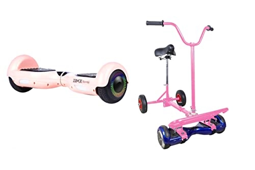 Self Balancing Segway : ROSE GOLD - ZIMX HOVERBOARD SWEGWAY SEGWAY WITH LED WHEELS UL2272 CERTIFIED + HOVEBIKE PINK