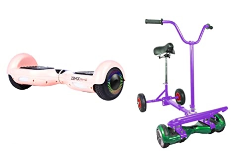 Self Balancing Segway : ROSE GOLD - ZIMX HOVERBOARD SWEGWAY SEGWAY WITH LED WHEELS UL2272 CERTIFIED + HOVEBIKE PURPLE