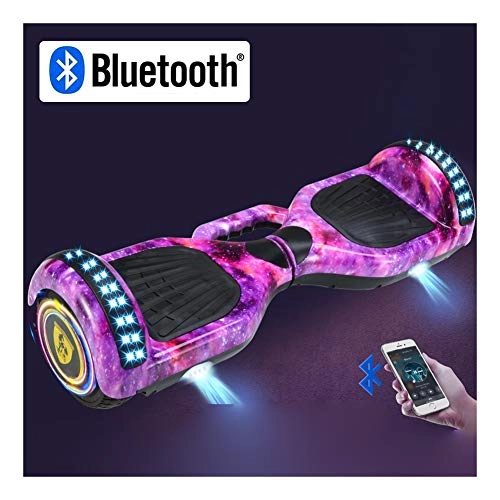 Self Balancing Segway : Self Balancing Hoverboard For Kids And Adults, Connect Bluetooth To Play Music, Can Load 110KG, Maximum Speed 18KM / H, Maximum Mileage About 24KM (Color : Purple)