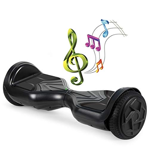 Self Balancing Segway : SISGAD 6.5 Inch Hoverboards, Self Balancing Scooter Hoverboards with Powerful Motors Built in Bluetooth LED Light Swegway 2 Wheel Smart Scooter Gift for Children and Teenagers (##black-bluetooth)
