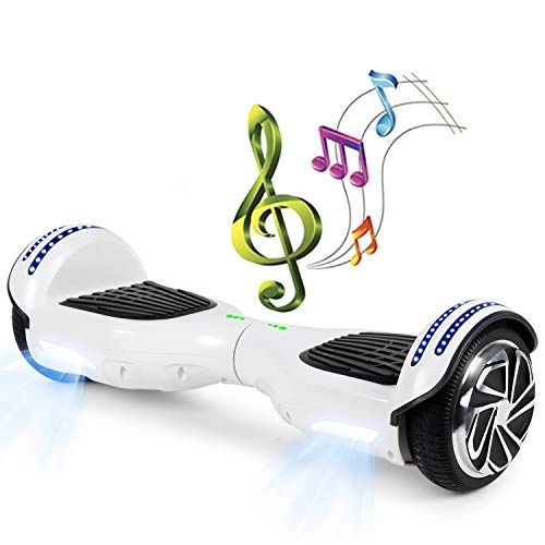 Self Balancing Segway : SISGAD 6.5 Inch Hoverboards, Self Balancing Scooter Hoverboards with Powerful Motors Built in Bluetooth LED Light Swegway 2 Wheel Smart Scooter Gift for Children and Teenagers (#blue-bluetooth)