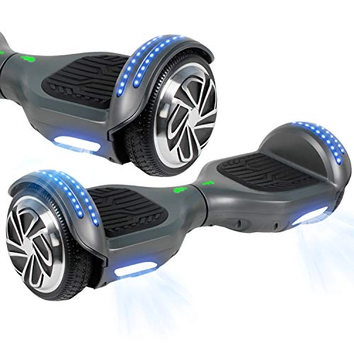 Self Balancing Segway : SISGAD Hoverboard 6.5", Hoverboard for Kids 2 Wheels Self Balancing Scooter Smart Hoverboard With Powerful Motor and LED Lighting wheels, for Kids