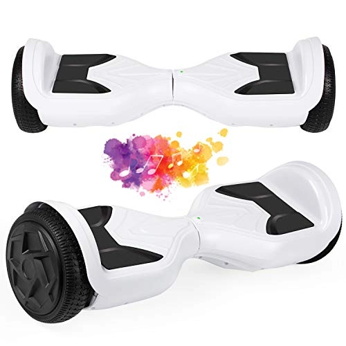 Self Balancing Segway : SISGAD Hoverboard for Kids, 6.5" Self Balancing Electric Scooter with Bluetooth, Off Road Hoverboard, 300W Motor for Kids Adults