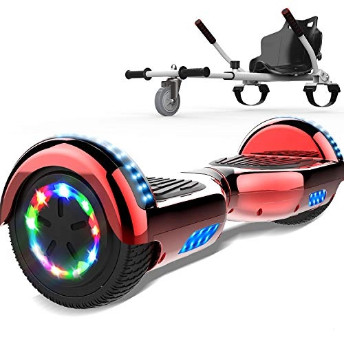 Self Balancing Segway : SOUTHERN-WOLF Hoverboards go Kart Self Balance Scooter with Hoverkart 6.5 Inches Hoverboards for kids LED with Lights and Bluetooth Speaker Best Gifts for Kids Best Gifts for Boys and Girls