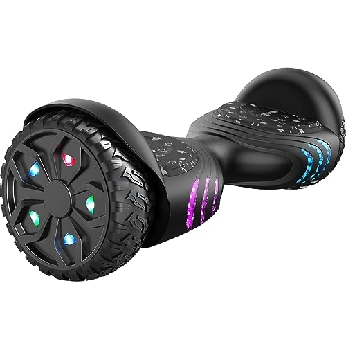 Self Balancing Segway : TOMOLOO Hoverboards for Kids Ages 6-12, 6.5" Two-Wheel All Terrain Off Road Hoverboard for Adults Hover Board All Terrain Bluetooth and LED with Music Speaker- Colorful RGB Light
