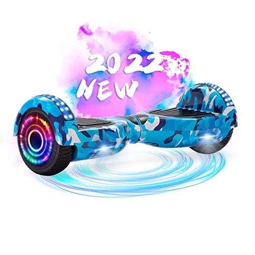 Self Balancing Segway : V-CALM Hoverboards, hoverboards for kids, Hoverboard for Teenager Adults, segway hoverboards, Self balancing scooter with Bluetooth Speaker, Birthday Gifts for Kids Teenager Adults, (Camouflage Blue)
