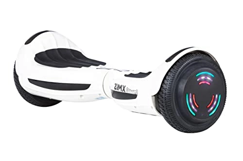 Self Balancing Segway : WHITE - ZIMX BLUETOOTH HOVERBOARD SWEGWAY SEGWAY WITH LED WHEELS UL2272 CERTIFIED