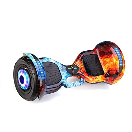 Self Balancing Segway : YING Hoverboard, 10 Inch Two Wheel Self Balancing Hoverboards with Built-In Bluetooth Speaker LED Lights All Terrain Hoverboard, Hoverboard for Kids Ages 6-12