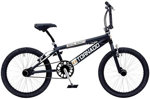 BMX : Bike Fun Tornado Vélo de frein pour fille / garçon Noir mat 55 cm