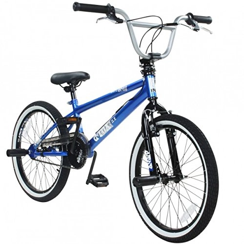 BMX : deTOX Vélo BMX freestyle 50, 8 cm (20") pour enfants débutants à partir de 130 cm / 7 ans, Aquamarin Blau