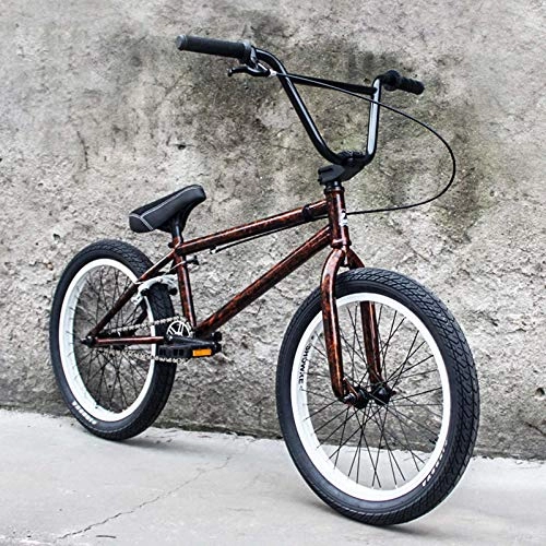 BMX : GASLIKE Adulte 20 Pouces vélo BMX, de Haute qualité Fantaisie Voir Stunt BMX vélo pour débutants Niveau Riders avancés Rue Bikes 25T * 9T