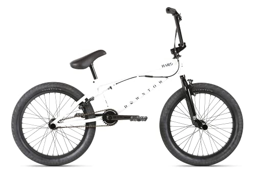BMX : Haro Downtown DLX 20" 2021 BMX Freestyle Bike (20.5" - Blanc)