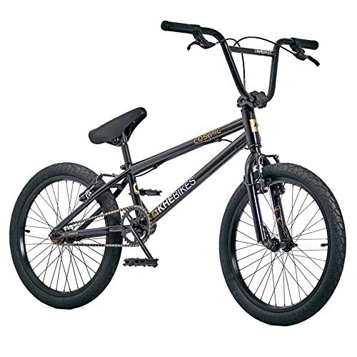 BMX : KHE BMX Cosmic 20" Vélo avec Affix Rotor seulement 11, 1 kg [bleu, noir, orange] (noir)