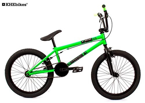 BMX : KHE BMX Vélo Bar Code Vert 11, 3 kg seulement.